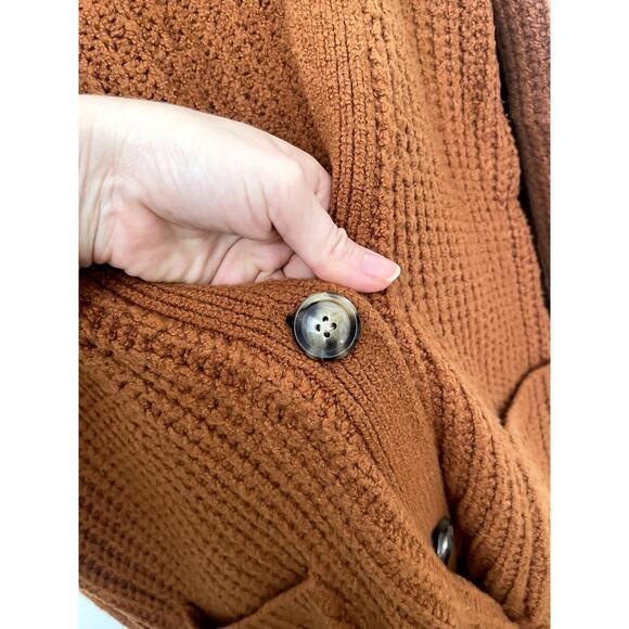 Anthropologie Ursa Oversized Rust Cardigan sz: XS - Picture 6 of 9